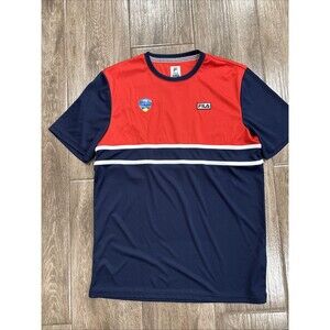 Western & Southern Tennis Open Shirt By Fila Size Unisex M Red & Navy